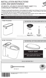 American Standard STUDIO Installation Instructions Care And Maintenance