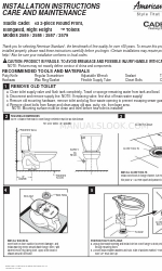 American Standard Studio Cadet 3 2579 Installation Instructions