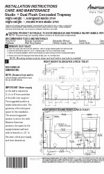 American Standard Studio Right Height 2794 Installation Instructions Care And Maintenance