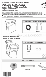 American Standard Triangle Cadet PRO 216BD Series Installation Instructions