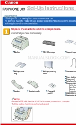 Canon 9192A006AA - FAXPHONE L80 B/W Laser Instructions d'installation