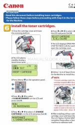 Canon Color imageCLASS MF8170c Інструкція з монтажу