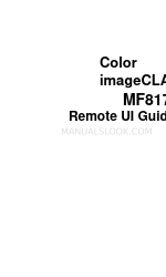 Canon Color imageCLASS MF8170c Remote Ui Manual