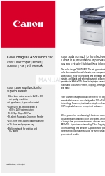 Canon Color imageCLASS MF8170c Spécifications