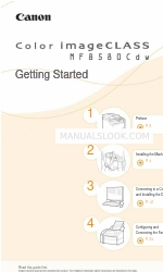 Canon Color imageCLASS MF8580Cdw Manual de iniciação