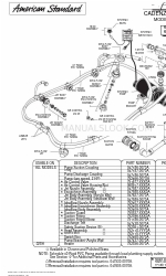 American Standard CADENZA 6060.028H Liste des pièces