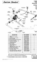 American Standard Cadet  Whirlpool with Integral Apron 2776.218 Liste des pièces