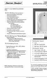 American Standard CADET 2772.018W Fiche technique