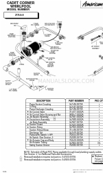 American Standard Cadet 2775.018 Lista de peças