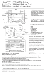 American Standard Cadet 2776 W Series Kurulum Talimatları Kılavuzu