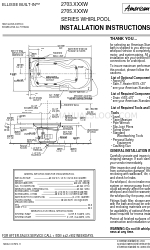 American Standard ELLISSE BUILT-IN 2705.XXXW Series Installation Instructions