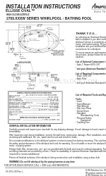 American Standard ELLISSE OVAL 2709.XXXW Series Istruzioni per l'installazione