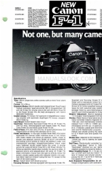 Canon F-1 Краткое руководство по эксплуатации