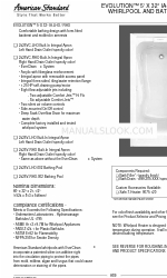 American Standard Evolution 2425VC-RHO Fiche technique