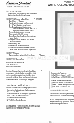 American Standard Evolution 7236V Fiche technique