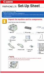 Canon FAXPHONE L75 Kurulum Sayfası