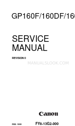 Canon GP160DF Service Manual