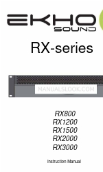 EKHO RX Series Manual de instruções