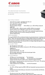 Canon i-SENSYS MF4150 Fiche technique