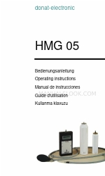 Donat-electronic HMG 05 Kullanım Talimatları Kılavuzu