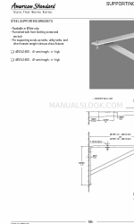 American Standard 485743-600 Dimensions