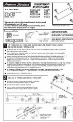 American Standard 6028.024 Kurulum Talimatları