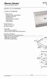 American Standard Acrylux 3232Y1.ST Teknik Özellikler