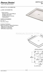 American Standard Acrylux 3636Y1.SR Teknik Özellikler