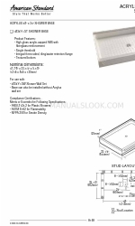 American Standard Acrylux Shower Base 4834Y1.ST Ürün Özellikleri