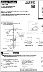 American Standard Ariana 6021 Інструкція з монтажу