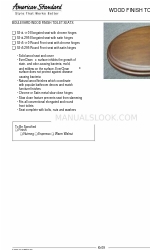 American Standard Boulevard Wood Finish Toilet Seats 5314.110 Spécifications