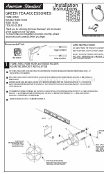 American Standard GREEN TEA 7010.190 Installation Instructions