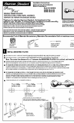 American Standard Prairie Field 8040.232 Series Installation Instructions