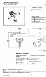 American Standard Robe Hook 6028.210 仕様