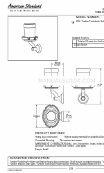 American Standard Tumbler/Toothbrush Holder 6761 Scheda tecnica