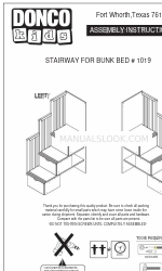 Donco kids 1019 Інструкція з монтажу Посібник з монтажу