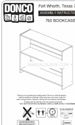 Donco kids 760 BOOKCASE Instructions de montage