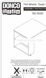 Donco kids 760 DESK 組立説明書