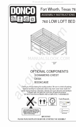 Donco kids 760 LOW LOFT BED Assembly Instructions Manual