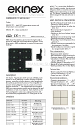 Ekinex KNX EK-E32-TP-NFW Manual de início rápido