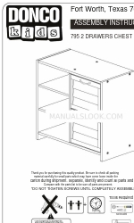 Donco kids 795 Assembly Instructions Manual