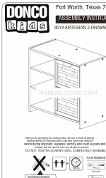 Donco kids 9019 Assembly Instructions Manual