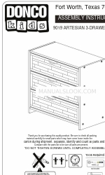 Donco kids 9019 Assembly Instructions Manual