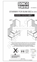 Donco kids STAIRWAY FOR BUNK BED  210 Manuel d'instructions de montage