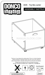 Donco kids Toy Box Junior Assembly Instructions