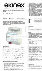 Ekinex EK-GD1-TP-4-HV Manual de configuração e instalação