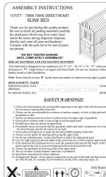 Donco kids TWIN TWIN SWEETHEART BUNK BED 1570TT Assembly Instructions Manual