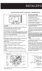 American Standard ASYSTAT605 Manual do instalador