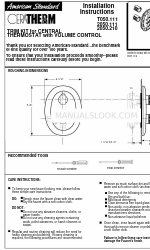 American Standard Ceratherm 2050.111 설치 지침