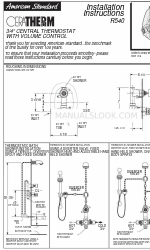 American Standard Ceratherm R540 インストレーション・インストラクション